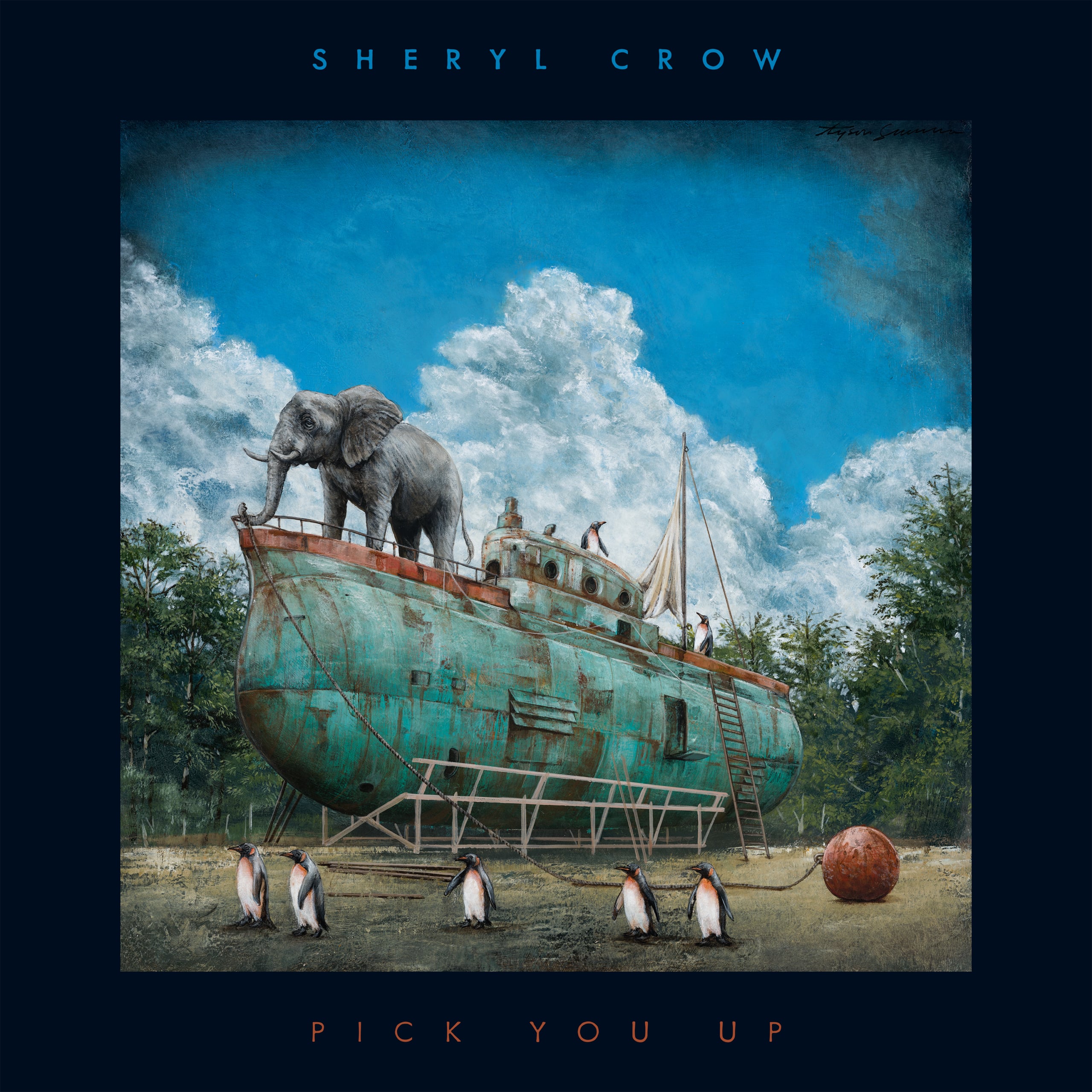 Portada del álbum Pick You Up de Sheryl Crow, obra de Tyson Grumm